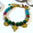 armband malachiet messing bedel 1