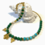Groene Ketting met Halfedelstenen en Zoetwaterparel in goud