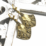 Golden boho statement oorbellen