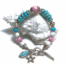 Turquoise met Roze Armband met Halfedelstenen in zilver