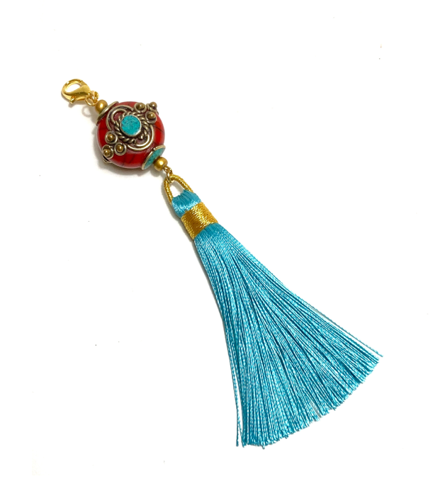 Verwisselbare Turquoise Kwast Hanger