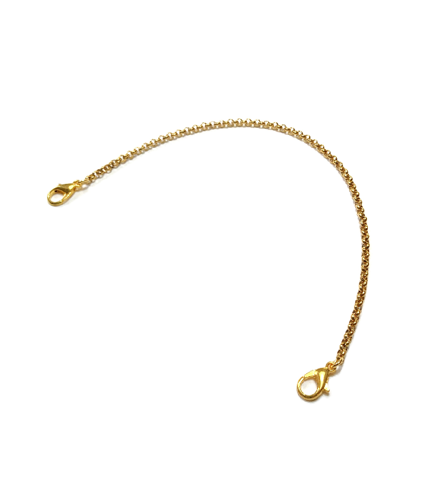 Verlengstuk voor armband of ketting verguld RVS 22cm x 3mm