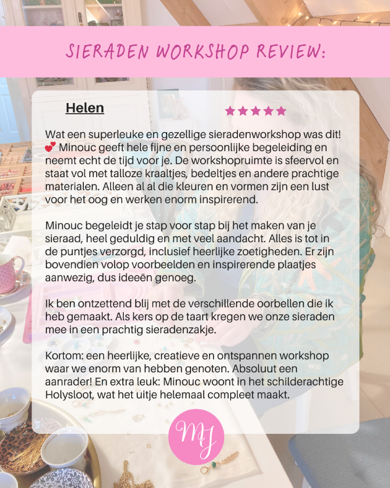 Sieraden workshop Amsterdam Moucy's