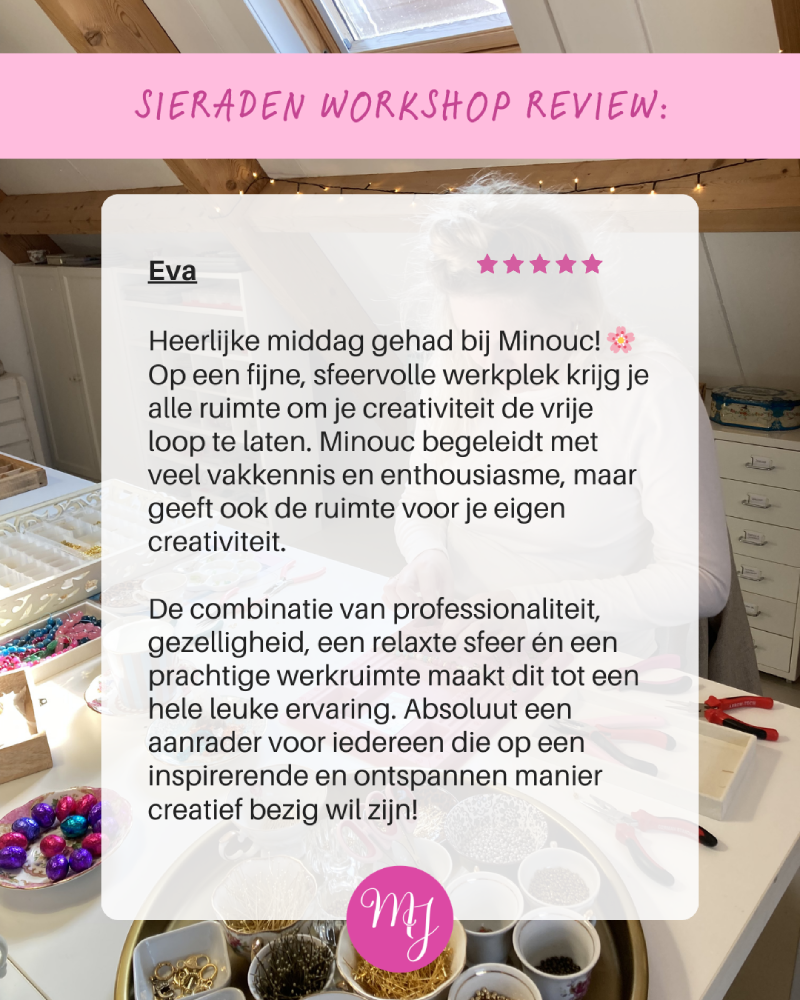 Sieraden Workshop bij Moucy's